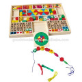 Descuento de descuento de madera para niños juguetes OEM función de colores perlas kit EZ3011